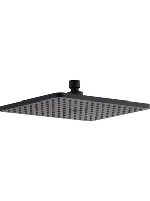 Odea Tr Tepe Duş Başlığı 29,5X19 cm KTD122 (Mat Siyah)