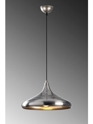 Odea Tr Retro Rustik Model Modern Metal Tekli Krom Sarkıt Avize Cafe Krom Tek Ebat 35 x 74 3506-SVM101KROM