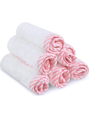 Odea Tr 6'li Bebek Keseleri - 10 x 10 Bambu Lif - Hassas Ciltler Için Yüz ve Banyo Havluları - Yenidoğan, Yeni Yürümeye Başlayan Çocuklar ve Çocuklar Için Yumuşak Bez Mendil - Silme ve