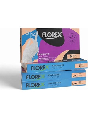 Odea Tr Florex Tek Kullanımlık Hibrit Eldiven - Silikon ve Lateks Içermez, Yumuşak Doku ve Elastik Tasarım, Gıda Uyumlu Çok Amaçlı Eldiven