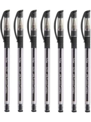Odea Tr 1425 Iğne Uçlu Tükenmez Kalem, Siyah, 7'li Set