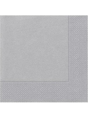 Odea Tr Benim Marifetlerim - Düz Desenli Gümüş Peçete 33 * 33