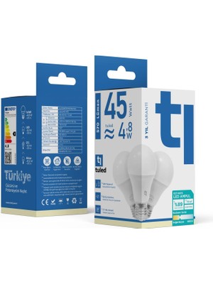 Odea Tr Redeem A60S E27 LED Ampul, Titreşimsiz, Göz Konforu, Doğal Beyaz, 4000 Kelvin