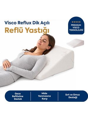 Odea Tr Viscotherm Reflux Dik Açılı Silk Kumaş Reflü Yastığı 65X60X20 cm