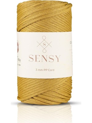 Odea Tr 3 mm - 250 gr Polyester Makrome Ipi 120 M Polyester Makrome Ip Supla Ip ve Çanta Ipliği (Hardal)