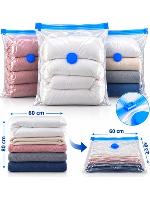 Odea Tr 3 Adet Orta Boy (60 cm x 80 Cm) Vakumlu Poşet - Vakumlu Hurç - Vakumlu Torba