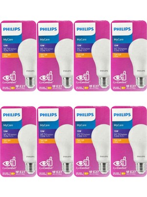 Odea Tr Mycare 13W Sarı Işık E27 Duylu LED Ampul, 8 Adet