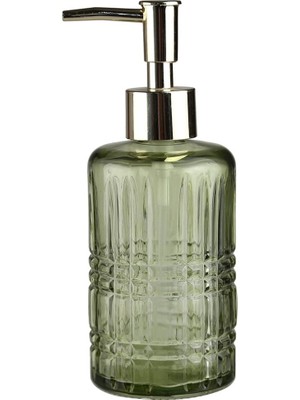 Sia Cam Sıvı Sabunluk,yıldız Desenli Yeşil 300ML 6,8X17,6CM