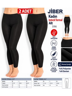 Jiber Kadın Isıtıcılı Uzun Termal Tayt Alt Içlik 596 - 2 Adet