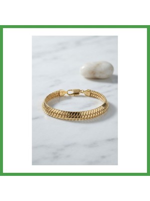 Soi Home Xuping Gold Renk Yılan Zincir Model Kadın Bileklik Soı