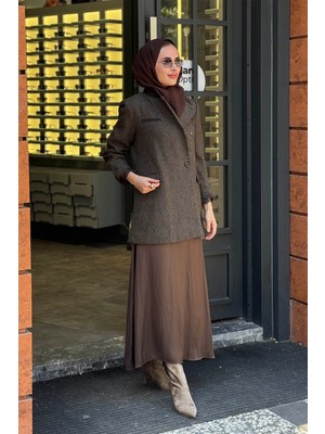 Kayra Ceket KA-A26-13062 Koyu Kahve