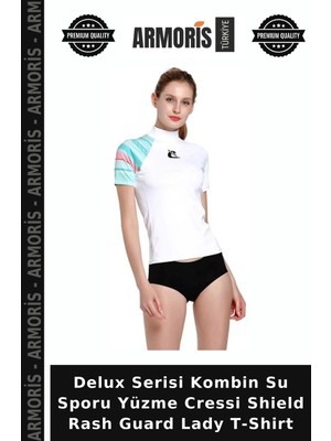 Armoris Delux Serisi Kombin Su Sporu Yüzme Cressi Shield Rash Guard Lady T-Shirt