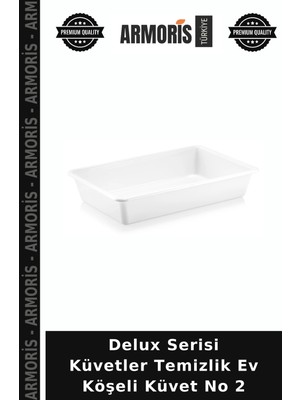 Armoris Delux Serisi Küvetler Temizlik Ev Köşeli Küvet No 2
