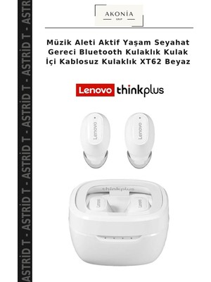 Müzik Aleti Aktif Yaşam Seyahat Gereci Bluetooth Kulaklık Kulak Içi Kablosuz Kulaklık XT62 Beyaz