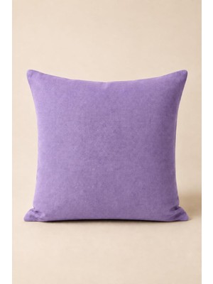 Tr Cortibo Barcelona Kadife Dokulu Kırlent Kılıfı 45X45CM (Lila)