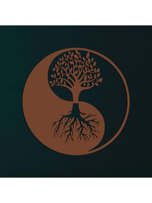 Tr Metal Duvar Sanatı, Bronz Hayat Ağacı Duvar Sanatı, Metal Yin Yang Dekoru, Metal Duvar Dekoru