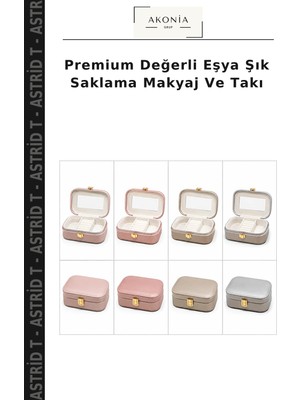 Premium Değerli Eşya Şık Saklama Makyaj ve Takı