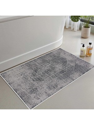 Tr Banyo Paspası, Yumuşak Banyo Halısı, Kaymaz Dot Tabanlı, Su Emici, Makinede Yıkanabilir - 4