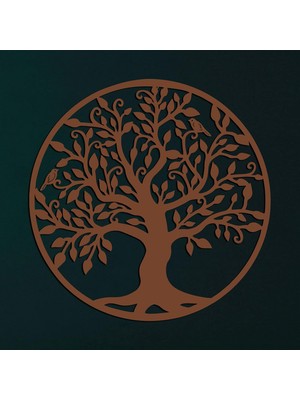 Tr Metal Duvar Sanatı - Bronz Hayat Ağacı - Metal Aile Ağacı - Metal Duvar Silueti, Metal Duvar