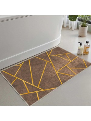 Tr Banyo Paspası, Yumuşak Banyo Halısı, Kaymaz Dot Tabanlı, Su Emici, Makinede Yıkanabilir - 6