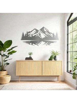 Tr Minimalist Metal Duvar Dekoru – Modern Salon ve Ofis Süsü