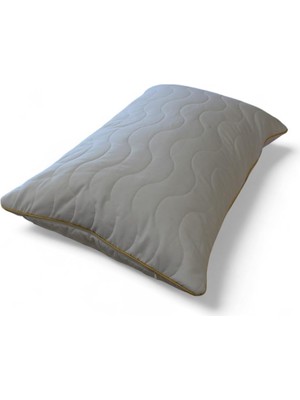 Tr 2'li Biyeli Kapitone Deluxe Pamuklu Fermuarlı Yastık Koruyucu Kılıf 50X70 cm