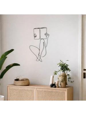 Tr Minimalist Metal Duvar Dekoru – Modern Salon ve Ofis Süsü