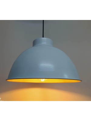 Tr Rsylight Retro Metal Sarkıt Avize Rustik Tekli Sarkıt Beyaz Içi Beyaz Siyah RT8097000