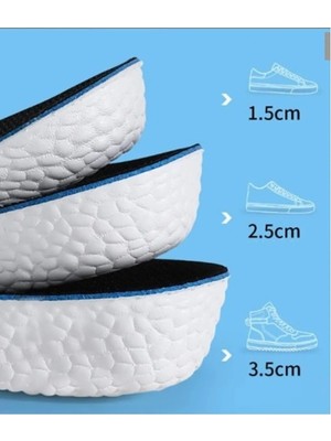 Tr Ortopedik Tabanlık, 1,5cm Topuk Yükseltici, Kadın, Beyaz