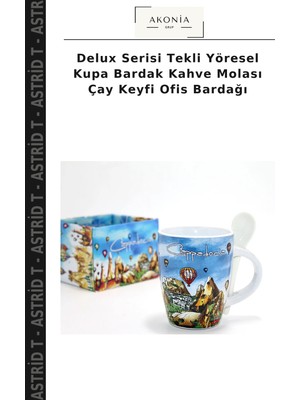 Delux Serisi Tekli Yöresel Kupa Bardak Kahve Molası Çay Keyfi Ofis Bardağı