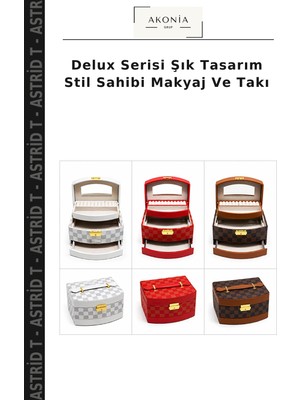 Delux Serisi Şık Tasarım Stil Sahibi Makyaj ve Takı