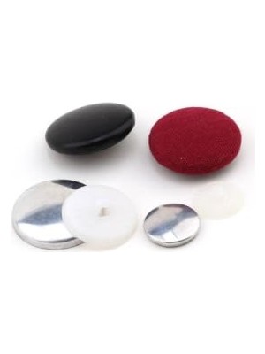 Pratik Ev Store 12,7 mm Kumaş Kaplama Kapsül Düğme, 20 No, 100 Takım