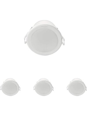 aklow akyoleticaret 59464 Meson 125 13W 6500K Wh Gömme LED Spot, Beyaz Işık 4'lü Set