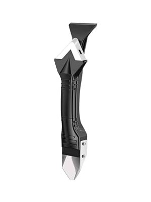 aklow akyoleticaret Ayarlı Derz Aparatı 3 In 1 Metal Kazıyıcılı 5 Başlıklı Fayans Derz Silikon Sıyırıcı + Uygulama Seti, M1B9K1-2610-1828-BK