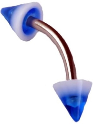 Kazan Hobi Moulin Curved Barbel Çelik Spike Piercing TDGR00896