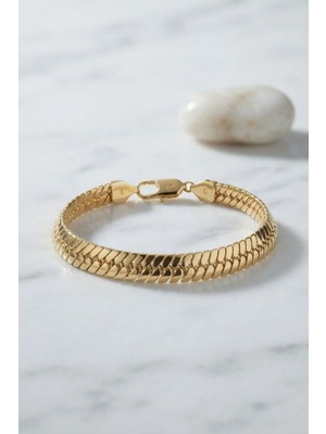 Hace Bazaar Xuping Gold Renk Yılan Zincir Model Kadın Bileklik TJ-BB8909 -Hcb
