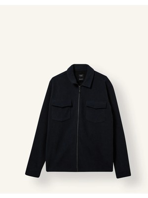 DeFacto Regular Fit Polo Yaka Fitilli Kadife Gömlek Ceket D3380AX26WN