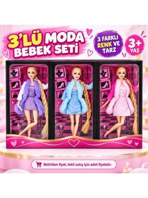 Bezos Agh 519 My Girl Fashion Elbiseli Kürklü Bebek(Belirtilen, Tekli Satış Için Adet Fiyatıdır.)