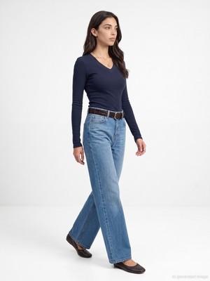 Dilvin 33286 Sıcak Tutan V Yaka Bra-Free Top