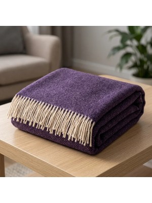 Genç Ev Home Scotch Dizlik - Tv Battaniye - Koltuk Şalı 130X170 Yün Battaniye