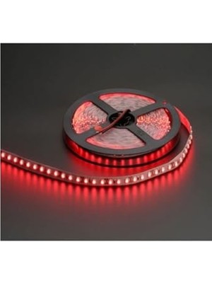 Rafta 10 Çipli Kırmızı LED Şerit Işık, 5 Metre Uzunluk