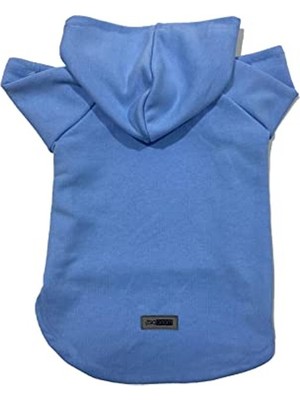 Rafta Polar Sweatshirt, Kedi ve Köpek Kıyafeti - Mavi & Gri