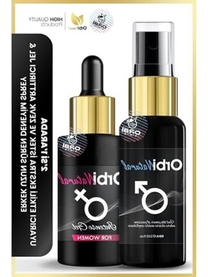 Rafta Çiftler Için Özel Ikili Set - Erkek ve Kadın Uyarıcı Ürünler (60ML + Jel)
