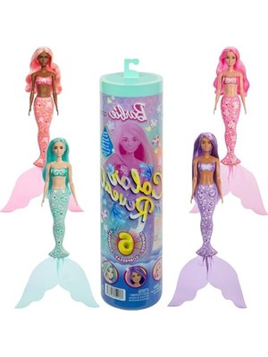 Rafta Barbie Renk Gösterimi Deniz Kızı Serisi Bebek ve Aksesuarlar, Renk Değişimi ve Tılsımlar Dahil 6 Sürprizle (Stiller Değişebilir)