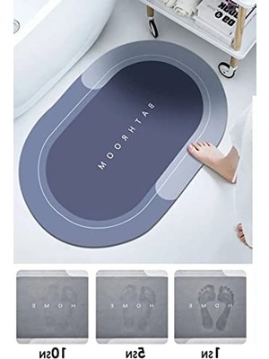 Rafta Kaymaz Banyo Paspası, Su Emici ve 40X60 cm Boyutunda