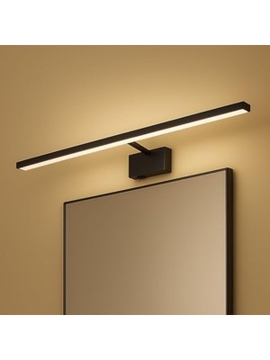 Rafta 40 cm 8W LED Ayna ve Resim Apliği, Siyah Gün Işığı ile Modern Tasarım