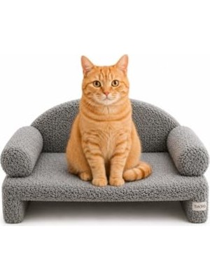 Rafta Peluş Kedi Koltuğu, Dinlenme Için Rahat ve Şık Tasarım