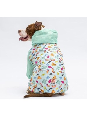 Rafta Su Geçirmez Orta-Büyük Irk Köpek Yağmurluk Tulum, 3xl