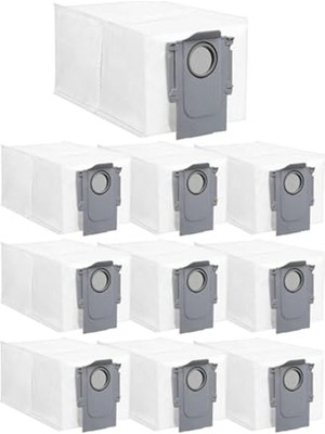 Rafta S8 Maxv Ultra, S8 Max Ultra-Saros 10 / Saros 10R-QREVO Serisi Robot Süpürgeler Için Toz Çöp Torbası Yedek Parça Seti-10 Adet