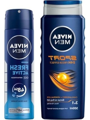 Rafta Erkekler Için Duş Jeli ve Ferahlatıcı Deodorant Seti, 650 ml